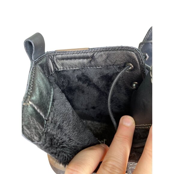 Josef Seibel Lina 06 black leather boot with faux fur lining. Size 6 Comfort - Picture 6 of 9